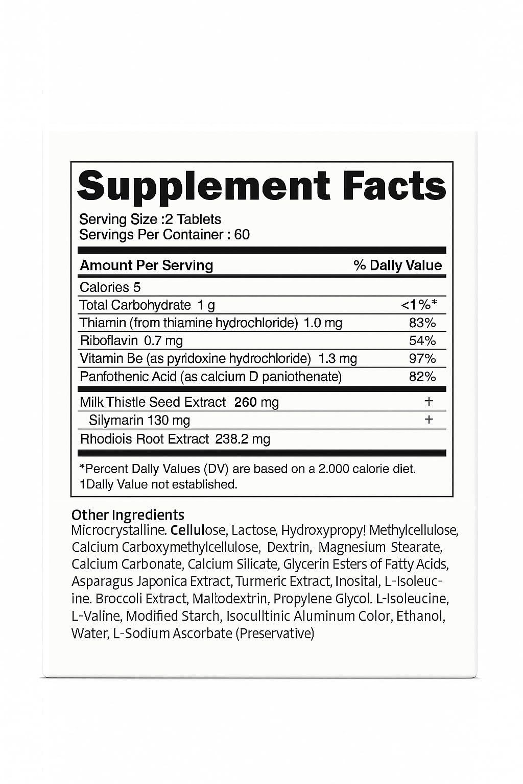 Generic A.T.O.M.Y Rhodiola Milk Thistle packaging highlighting antioxidant blend for daily wellness.