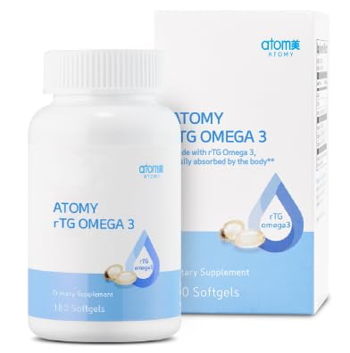 Generic A.T.O.M.Y. RTG Omega-3 bottle, high-absorption omega-3 for daily use.