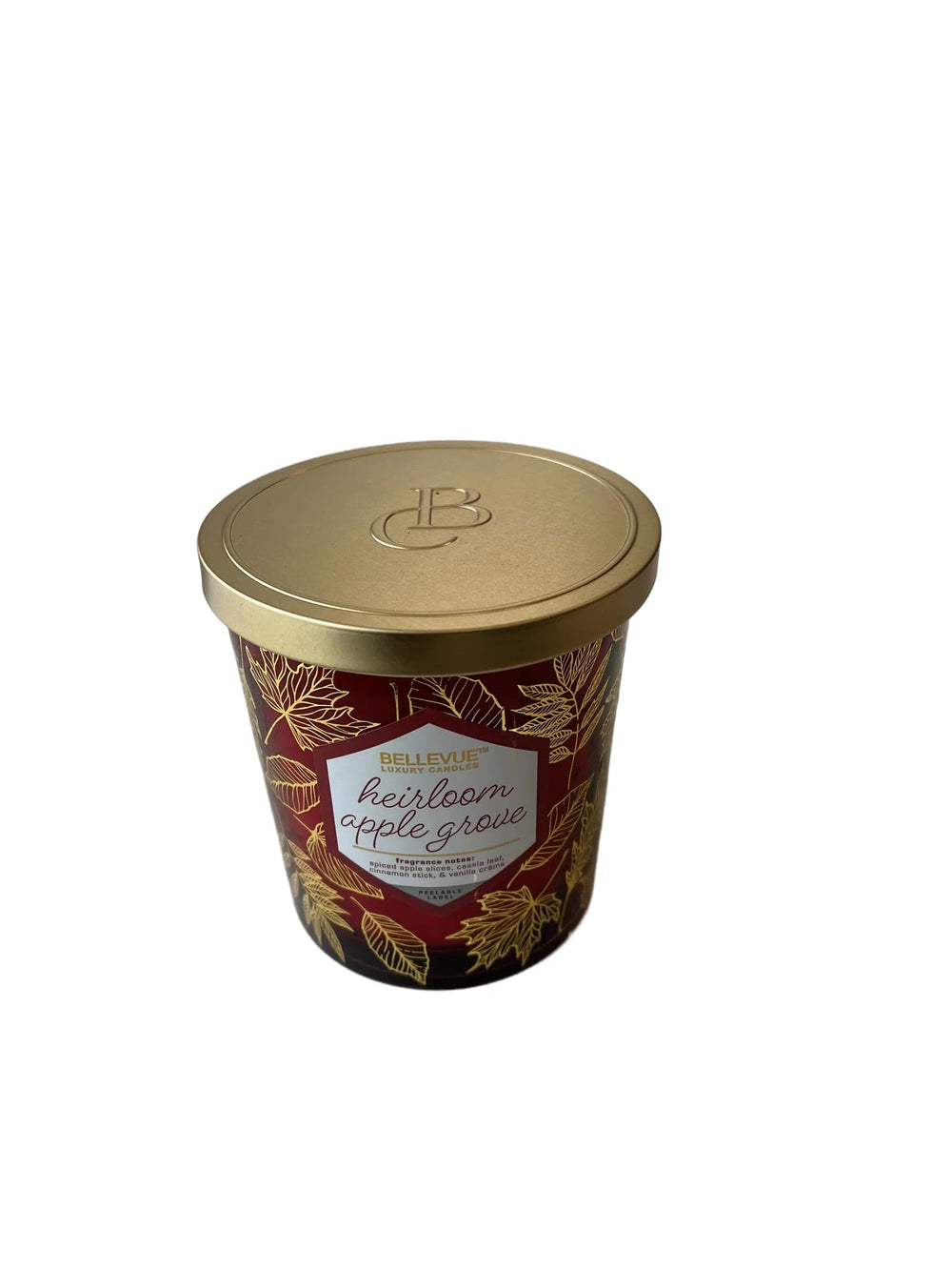 Generic Bellevue Luxury Candles closeup reveals soy-wax texture for clean burning