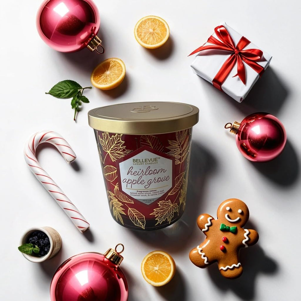 Generic Bellevue Luxury Candles packaging exudes premium quality and elegance
