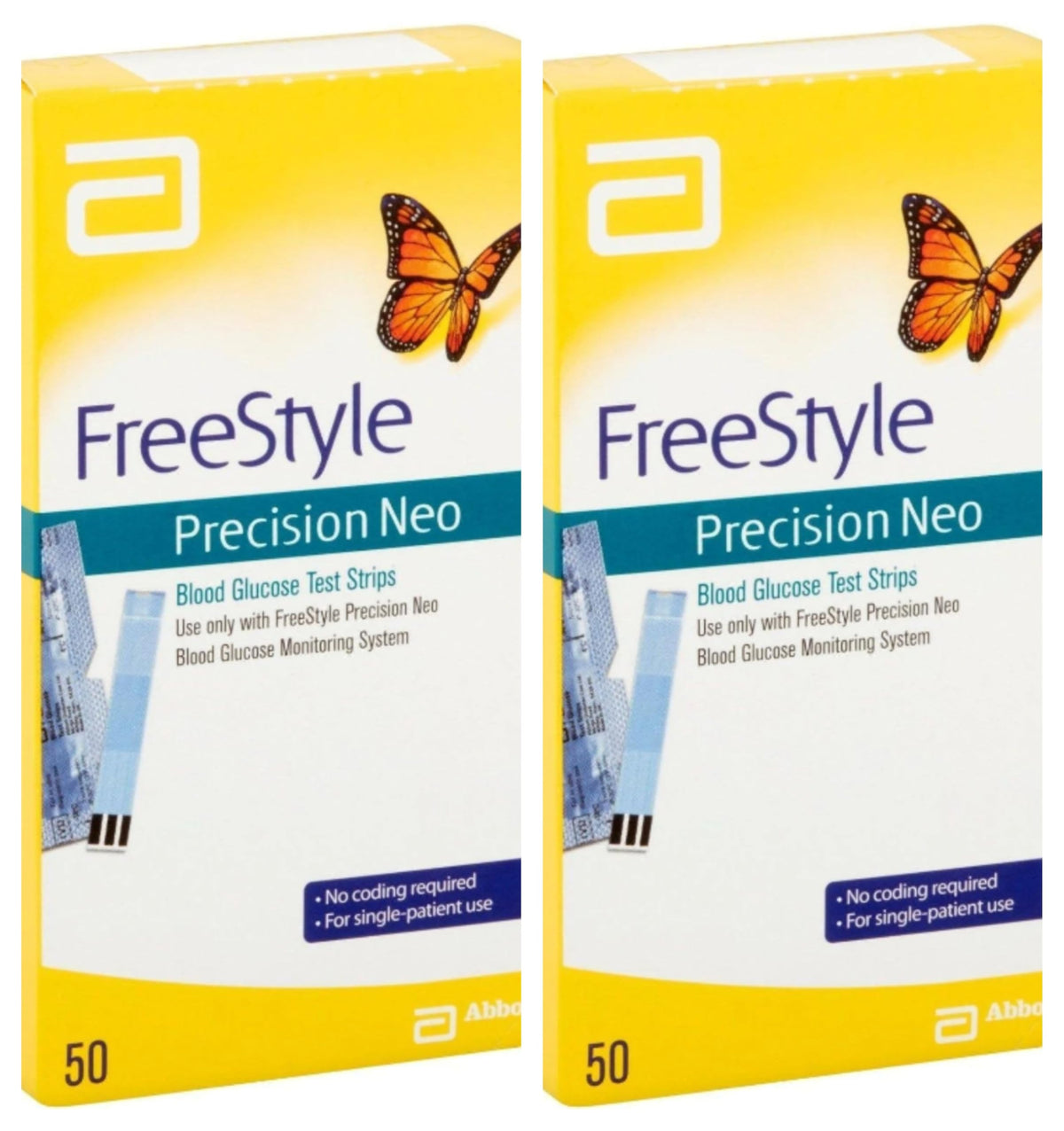 Generic blood glucose strips deliver precise testing results compatible with Neo devices.