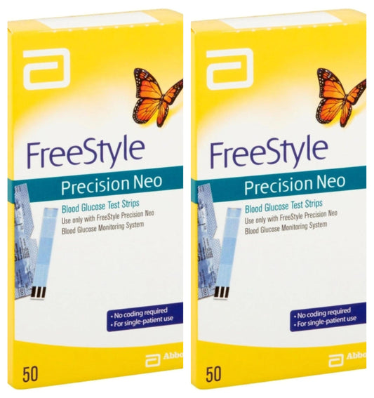 Generic blood glucose strips deliver precise testing results compatible with Neo devices.