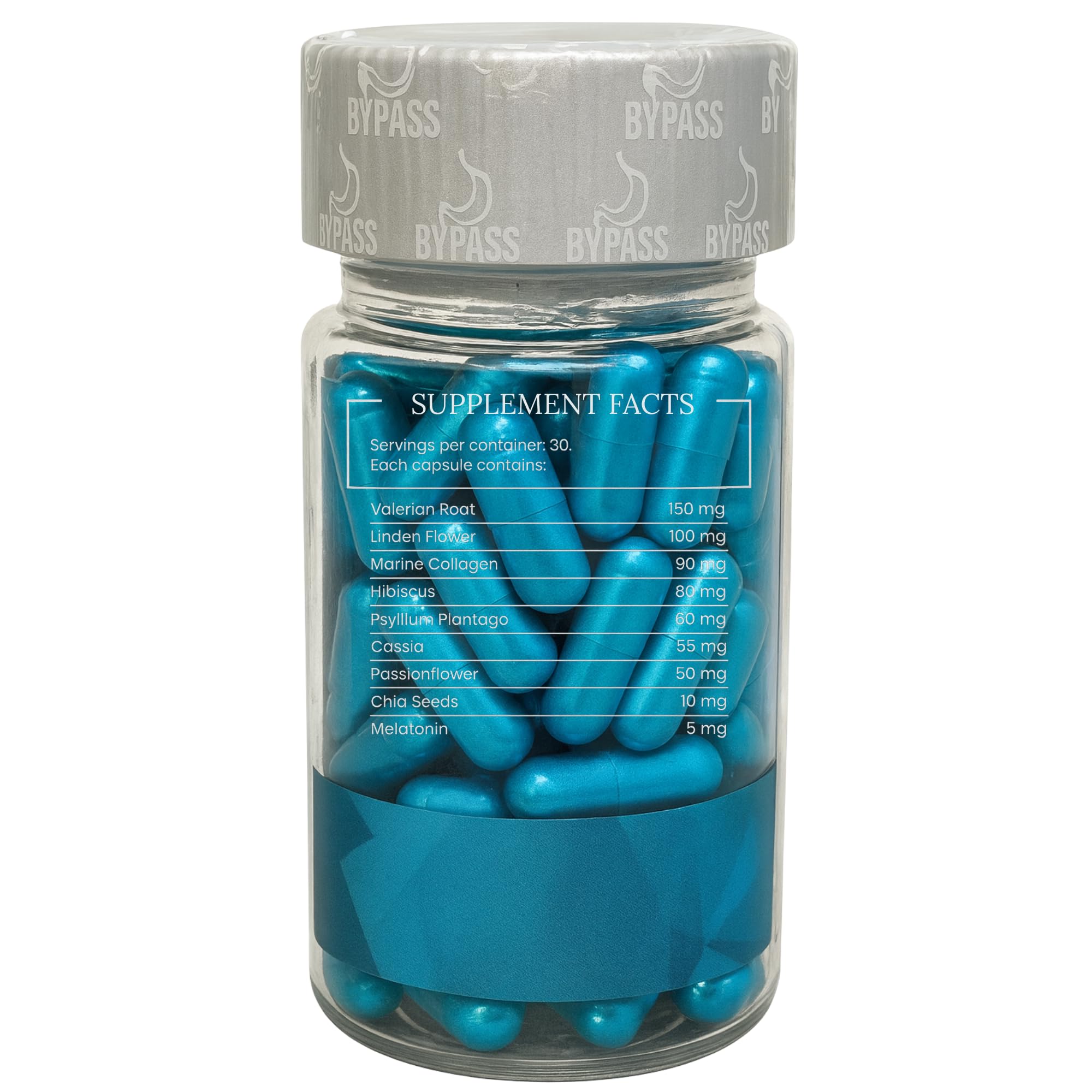 Generic Bypass Purify Night label shows dosage and nightly use instructions.
