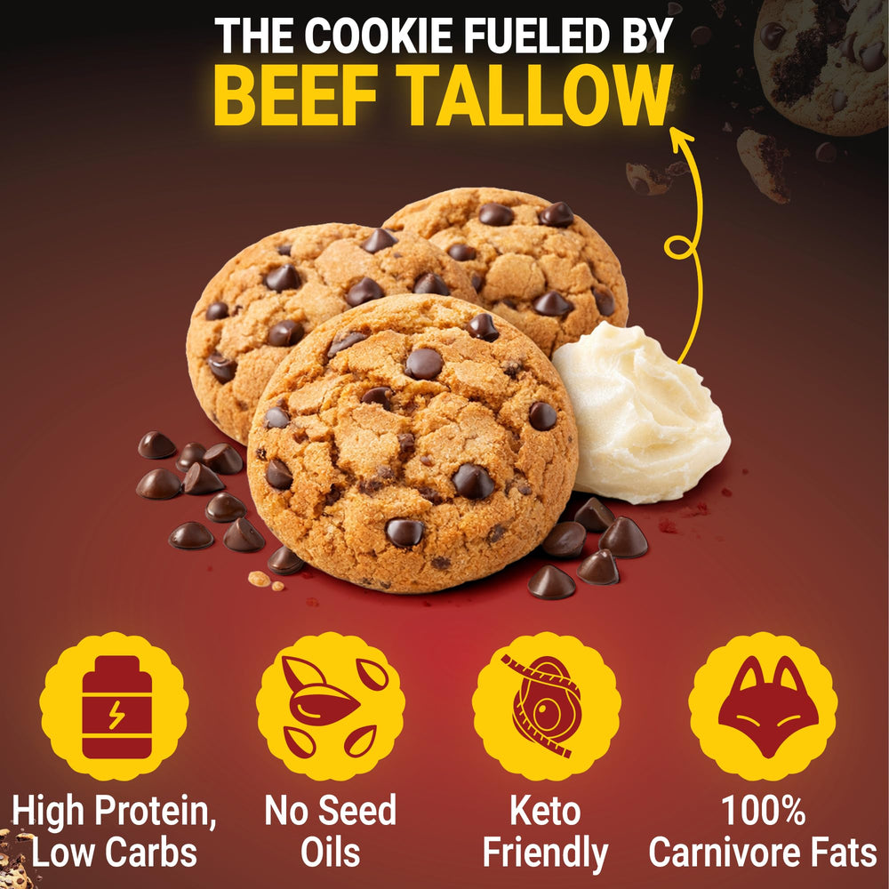 Generic Carnivore Cookies gym-bag scene, portable protein snack after training.