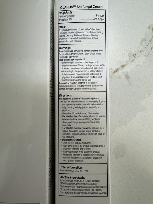 Generic Clars smooth, silky texture enables comfortable application.