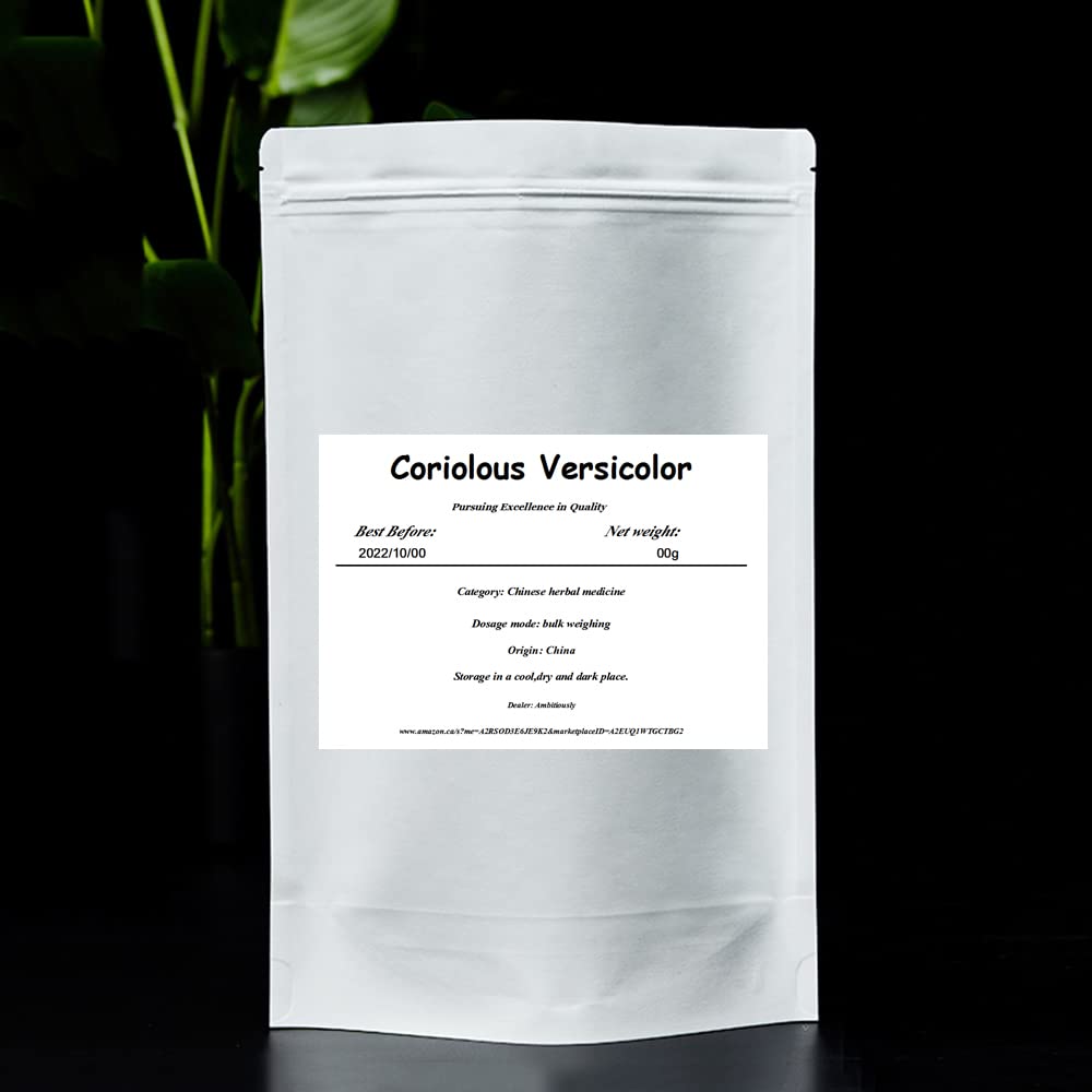 Generic Coriolus versicolor tea-prep guide showing simple steps
