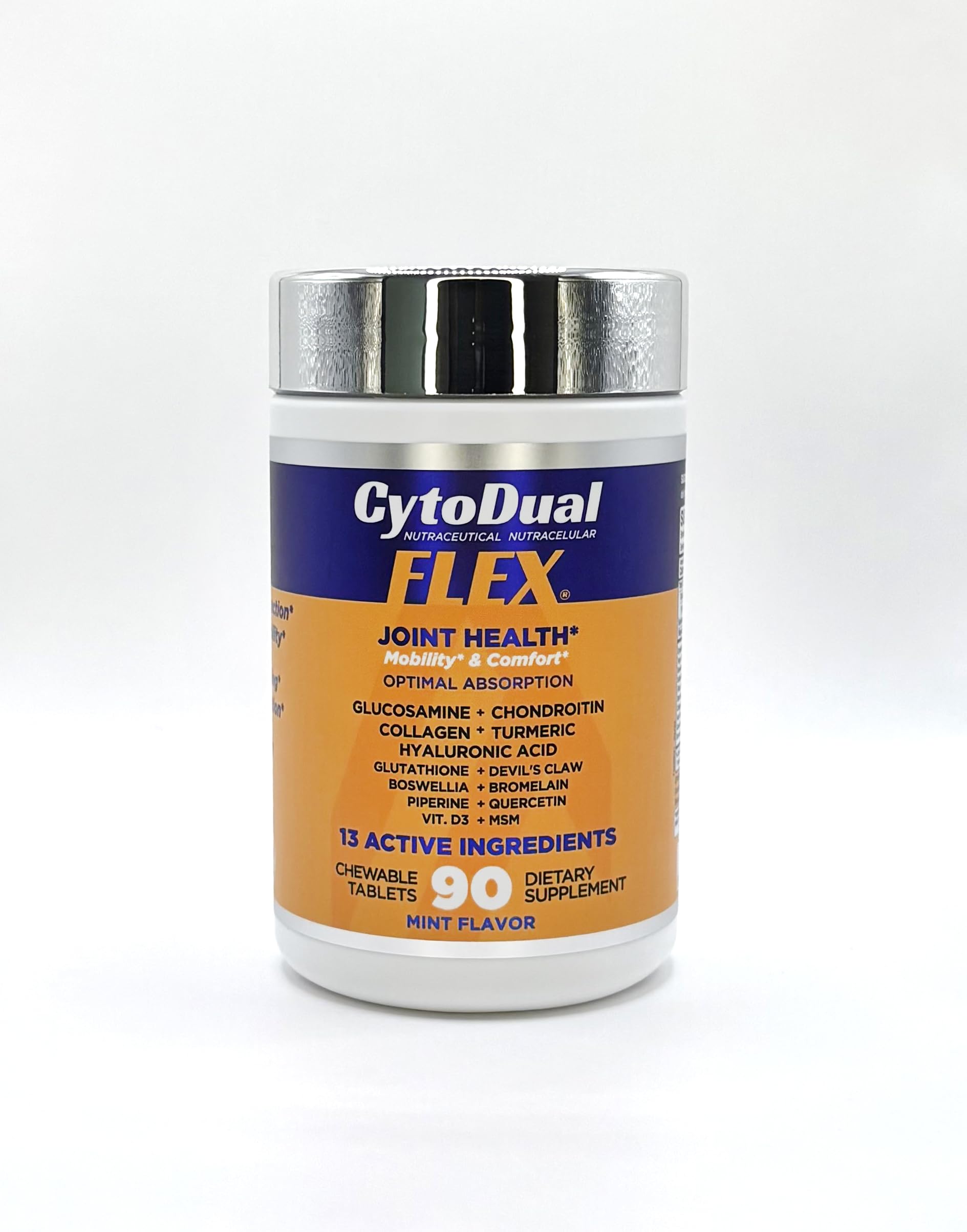Generic CytoDual Flex bottle front showing joint support packaging for mobility