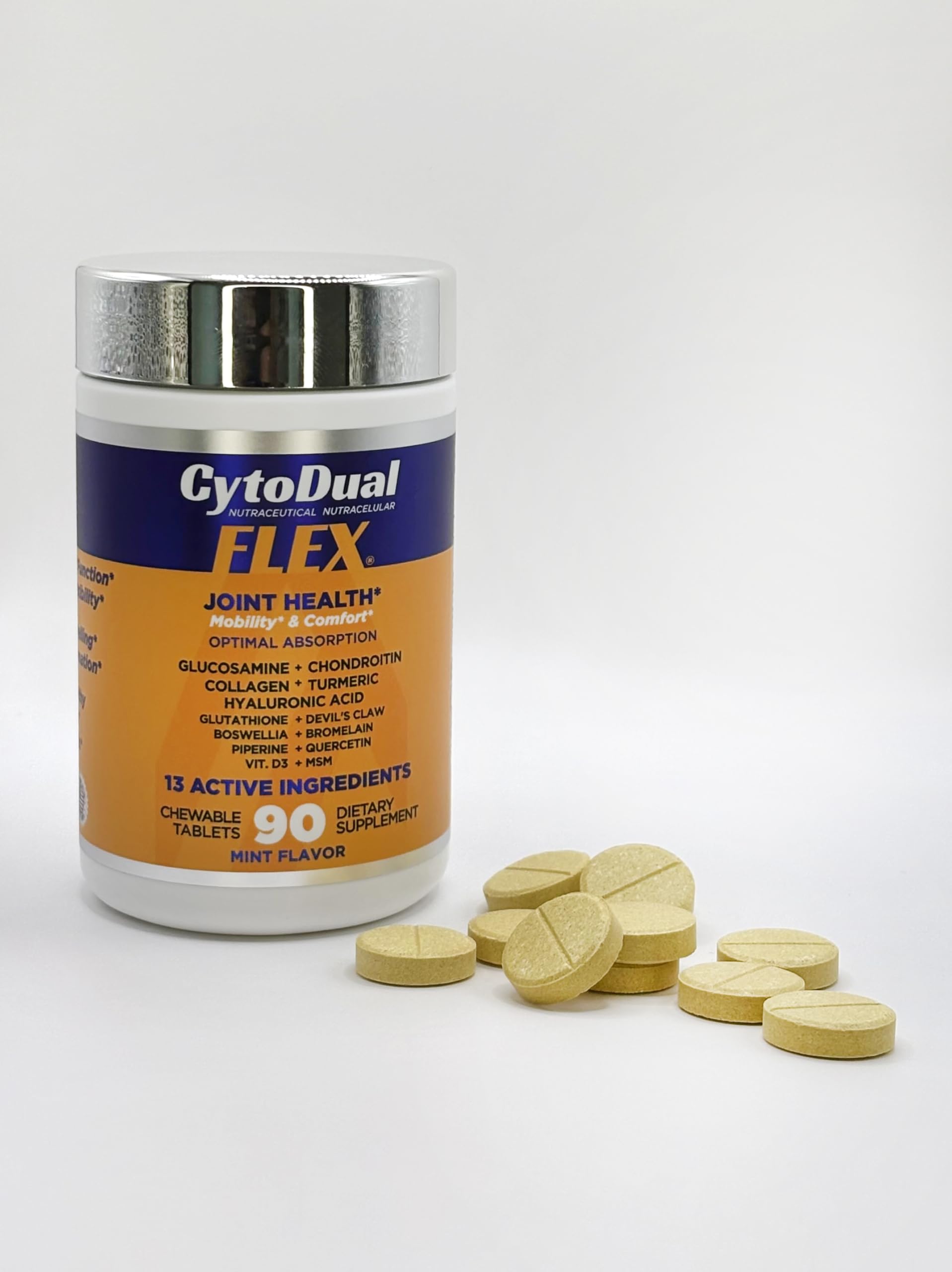 Generic CytoDual Flex tablets dissolving to show fast absorption