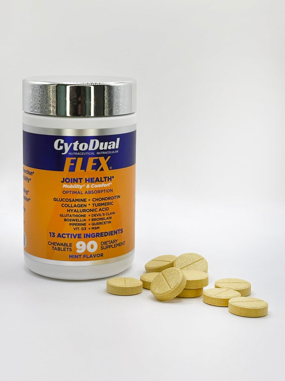 Generic CytoDual Flex tablets dissolving to show fast absorption