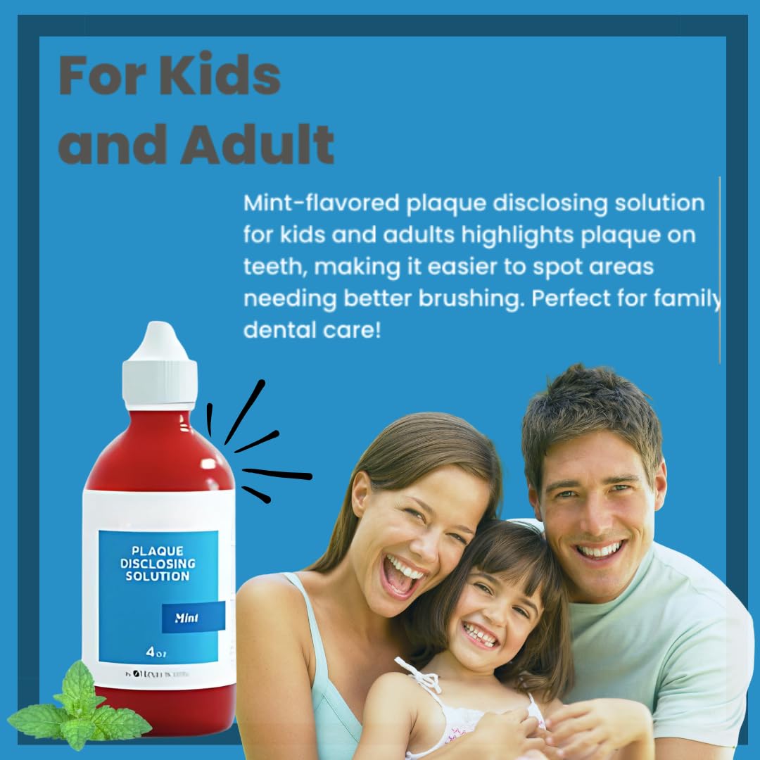Generic disclosing solution application on teeth with cotton swab for precise staining.