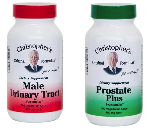 Generic Dr. Christopher’s Prostate Plus and Male Urinary Tract Bundle bottle supports everyday urinary comfort