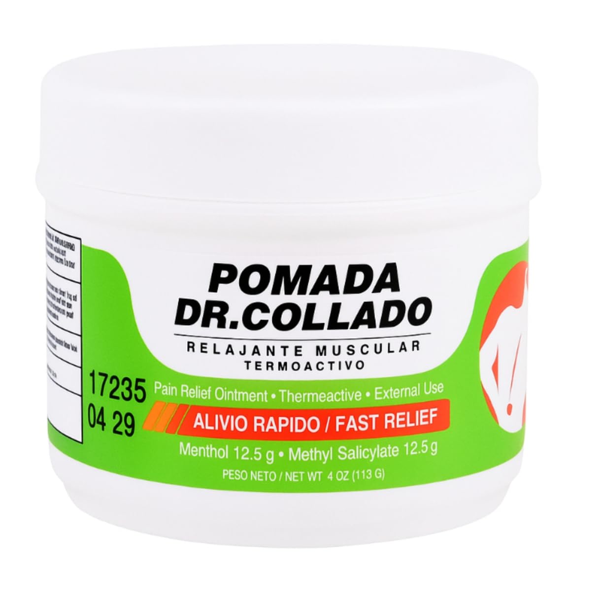 Generic Dr. Collado Analgesic Gel 4oz tube ready for fast cooling relief