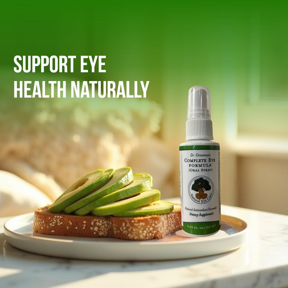 Label information for Generic Dr. Grossman's Eye Formula with ingredients.