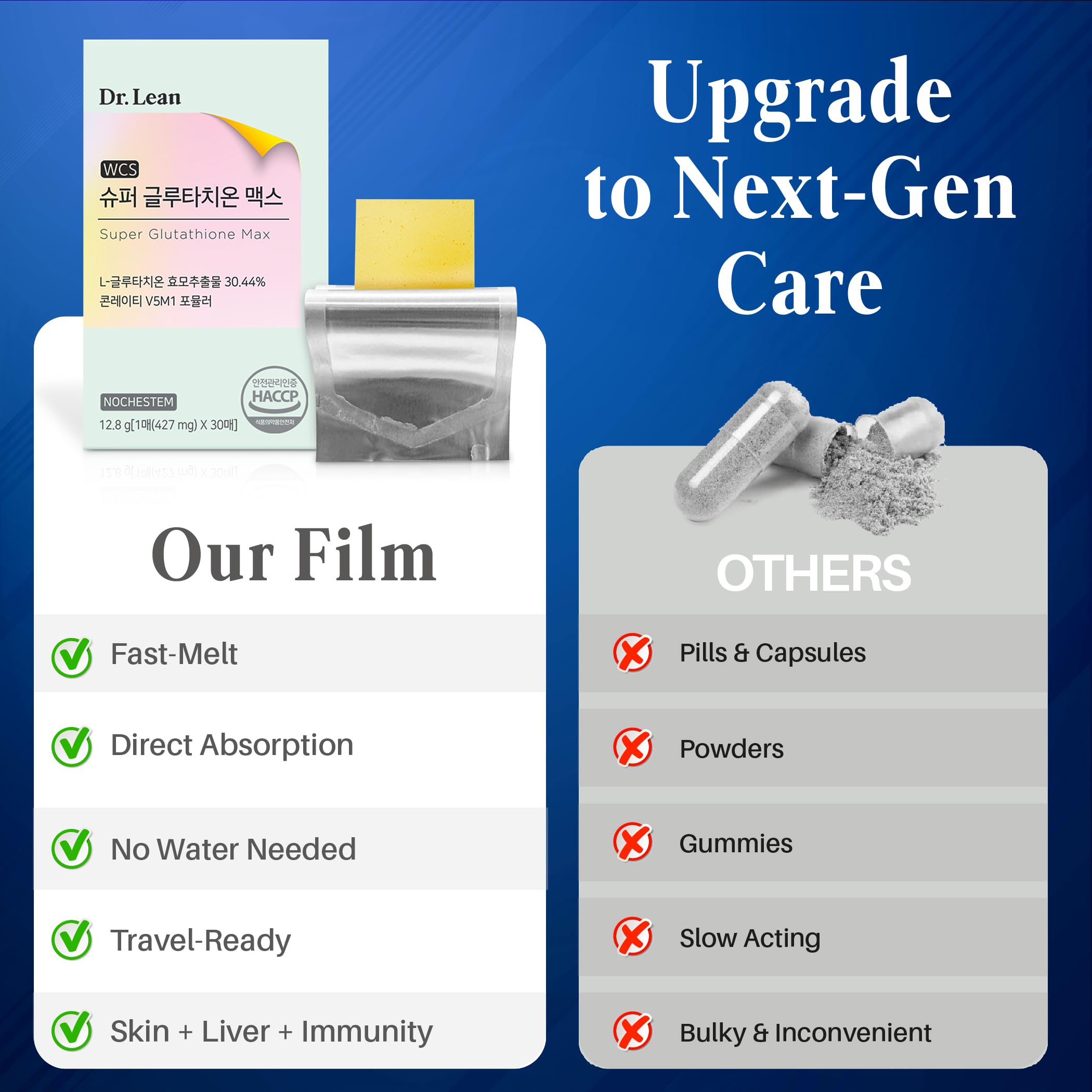 Generic Dr. Lean made in Korea at a GMP-certified facility.