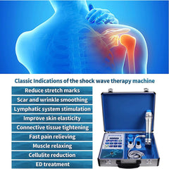 Generic Electric Shockwave Therapy Device interchangeable heads for versatile treatment.