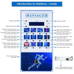 Generic Electric Shockwave Therapy Device knee focus aids mobility and recovery.