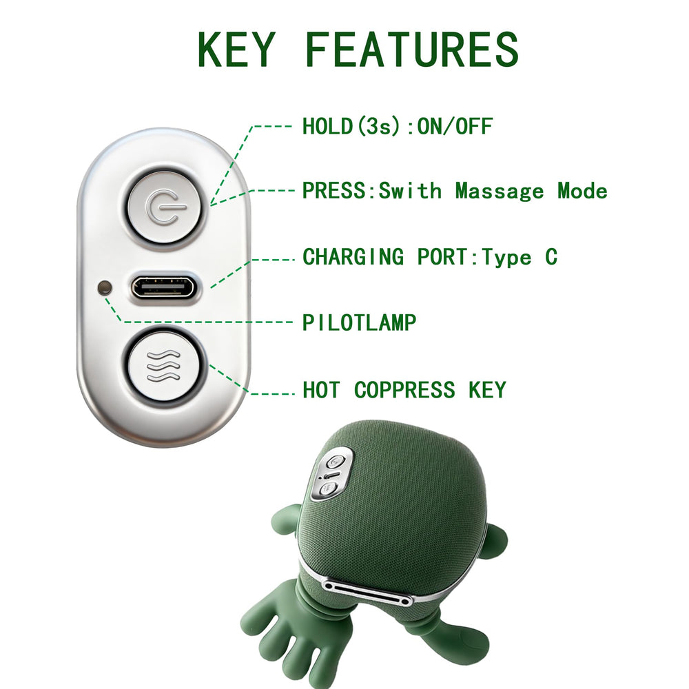 Generic massager ergonomic soft materials ensure comfortable use.