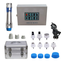 Generic Extracorporeal Shockwave packaging highlights simple setup for home use.