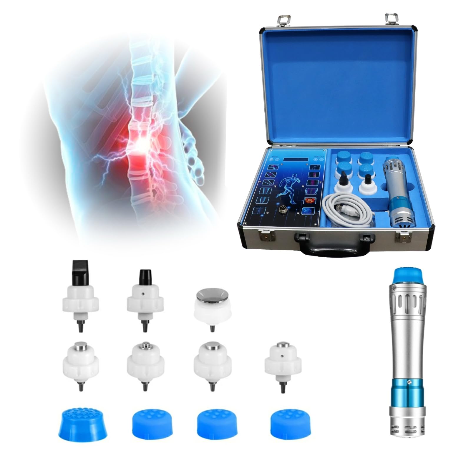 Generic portable case supports travel and on-the-go therapy.