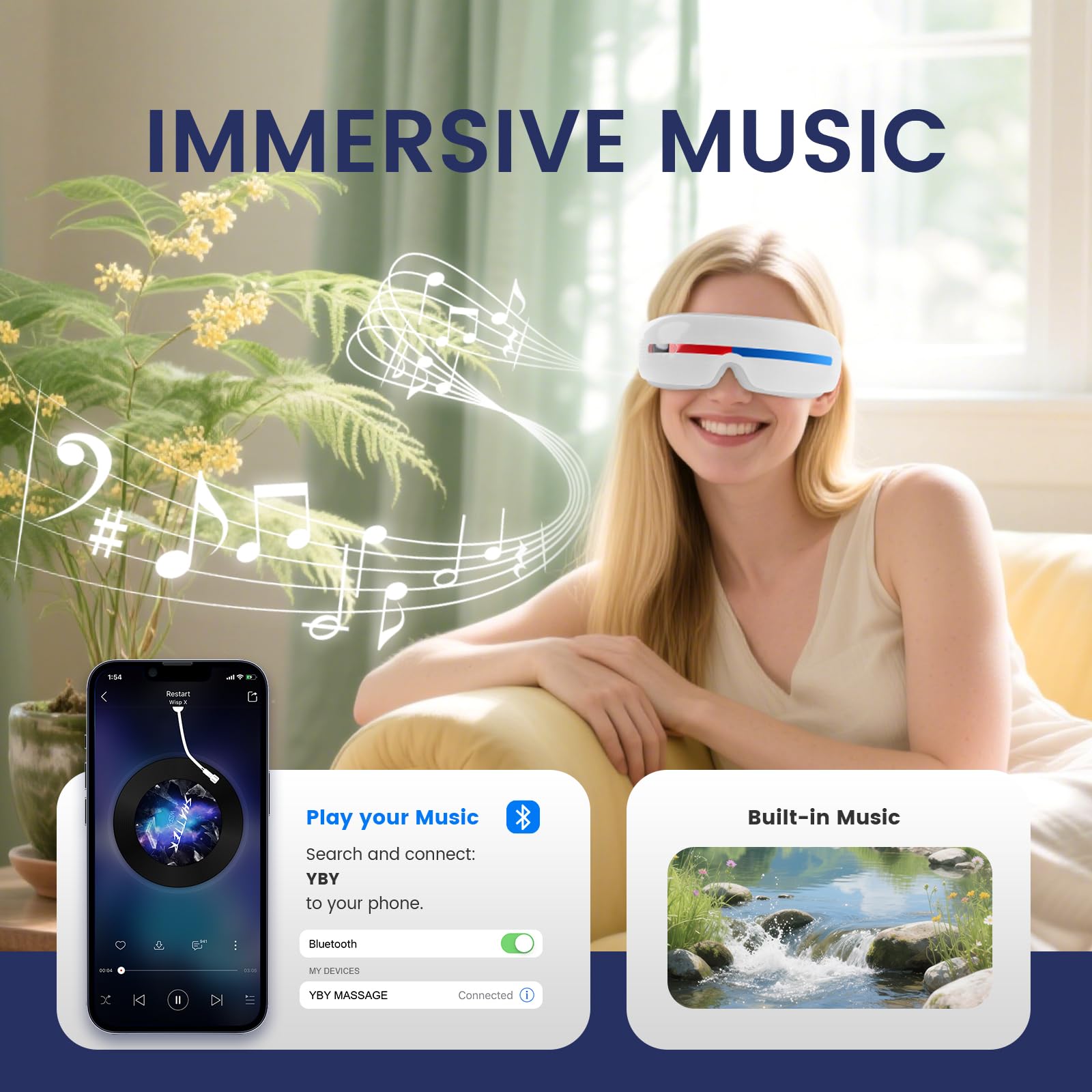 Generic eye massager with heat, ideal for relaxation after a long day.