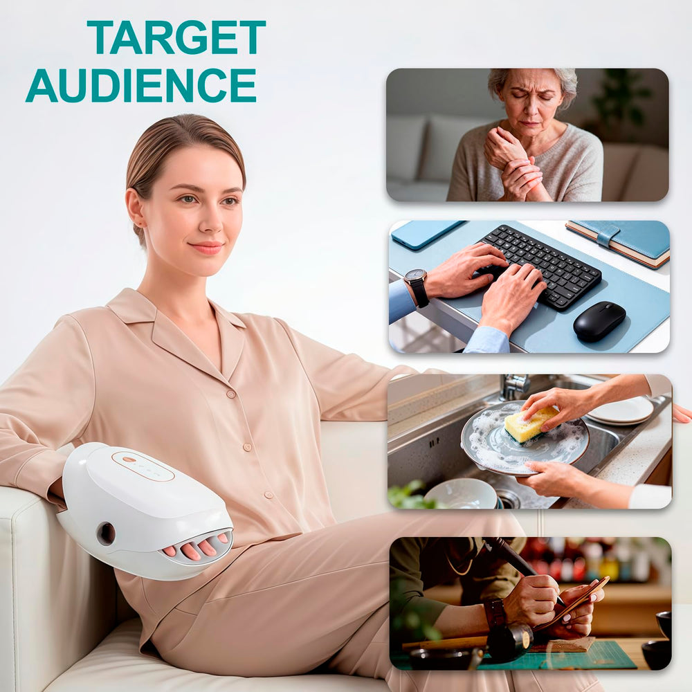 Generic F&G massager showing three modes and three intensities for customizable comfort