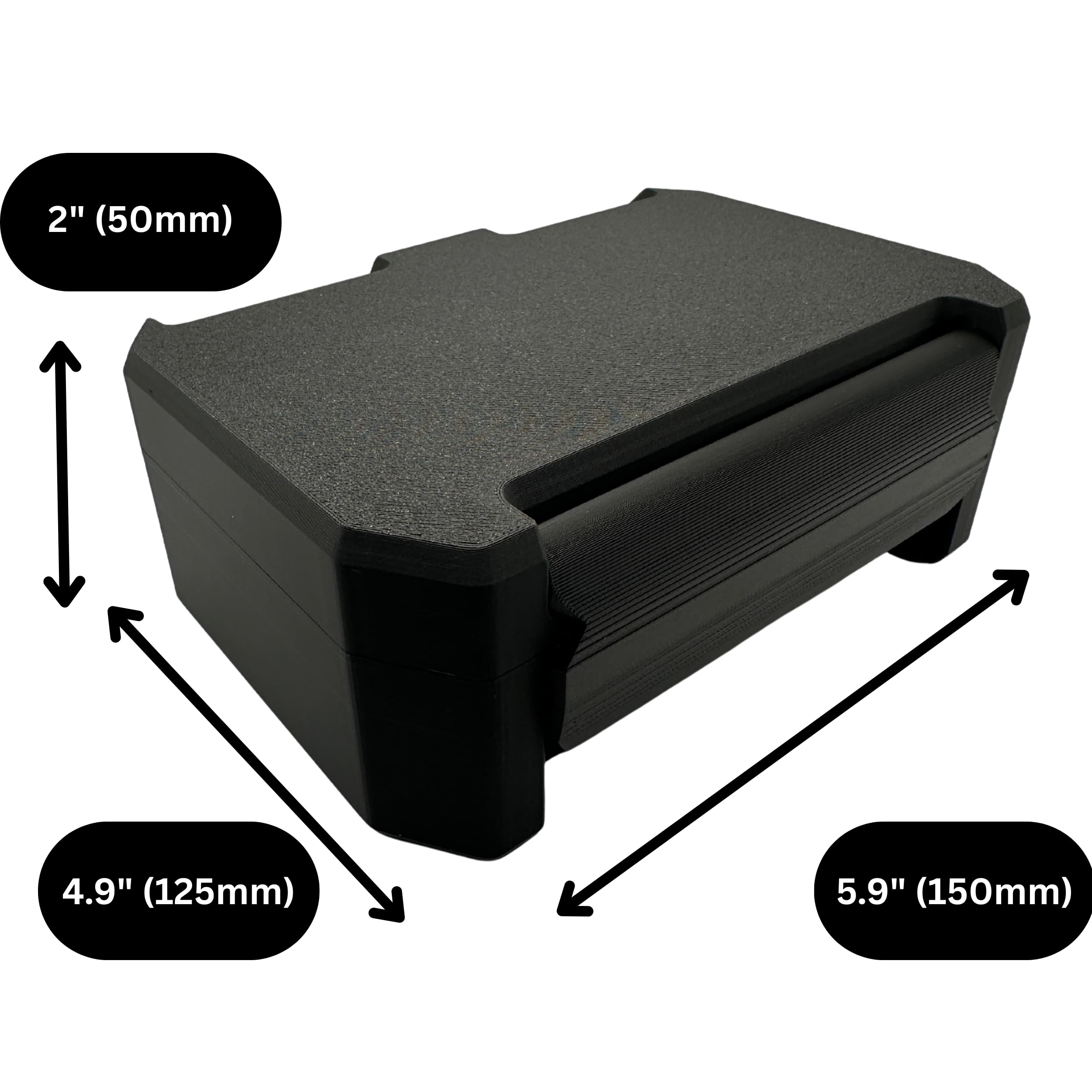 Generic flat lid helps stack multiple cases and save space