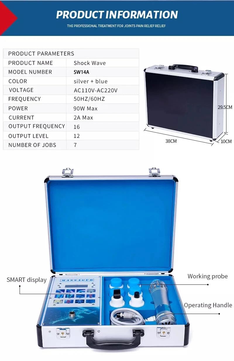 Generic Focused Shockwave Therapy Machine knee-use scenario highlight