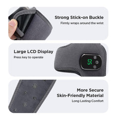 Generic portable foot and ankle massager uses breathable material for comfort.