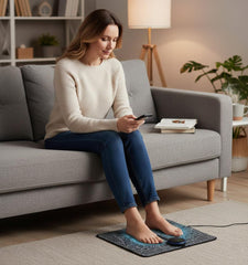 Generic Foot Plate Massager mode display shows eight modes for tailored comfort.