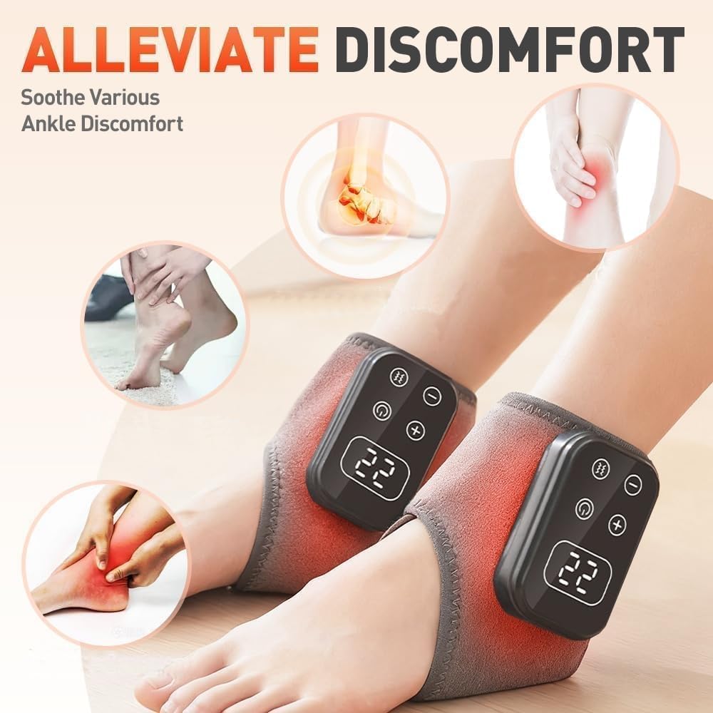 Compression feature of the Generic Foot Triple Method Massager around the ankle area.