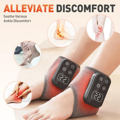 Compression feature of the Generic Foot Triple Method Massager around the ankle area.