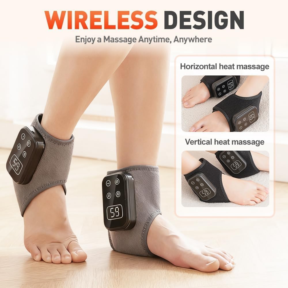 Generic foot triple method massager vibration settings provide rhythmic relief for tired feet.
