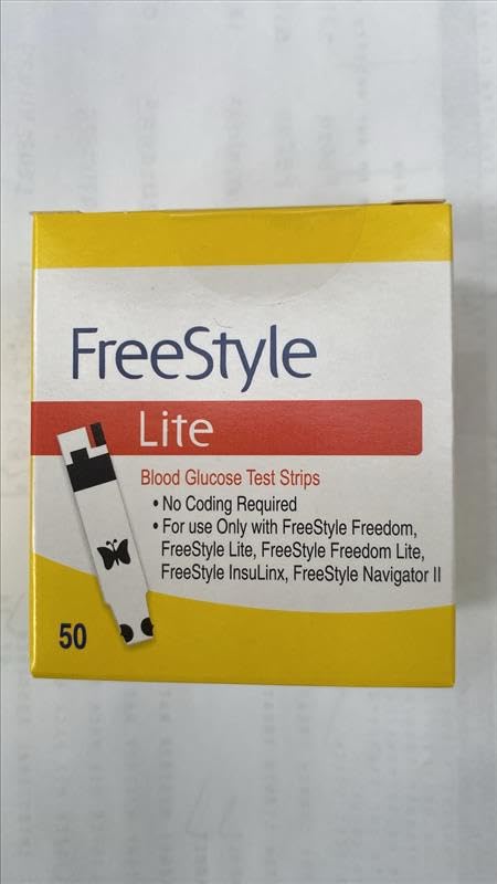 Generic Glucose 100 test strips in use for convenient on the go testing.