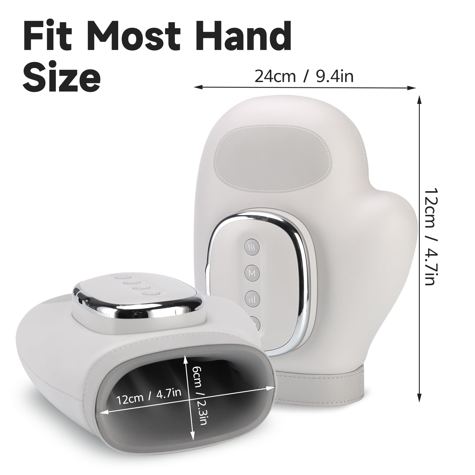 Ergonomic finger separation design supports comfortable sessions