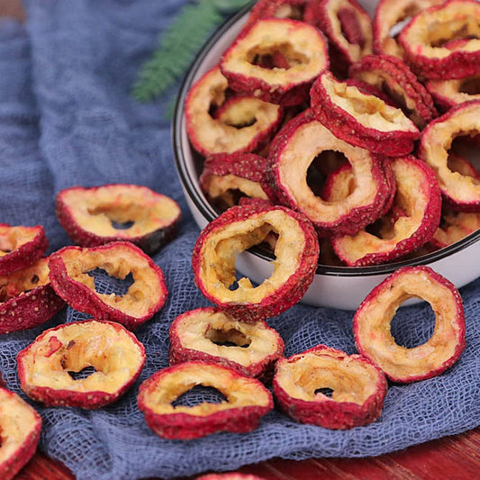 Generic Hawthorn slices arranged for easy snacking or cooking experiments.