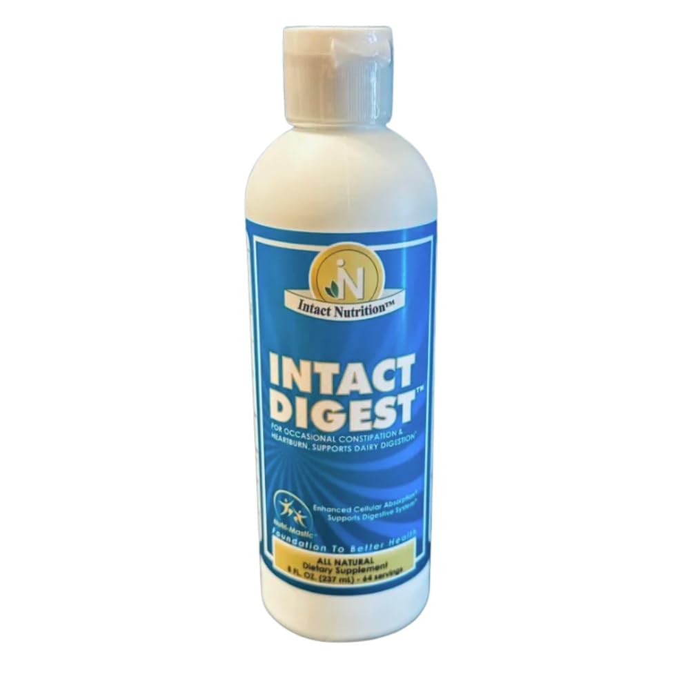 Generic Intact Digest with Nutri-Mastic bottle supports digestion and nutrient absorption.