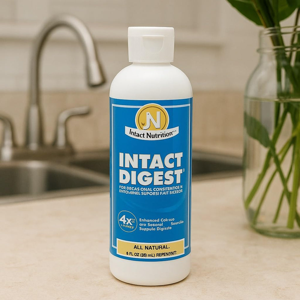 Generic Intact Digest daily-dose image suggests electrolyte balance and hydration support.