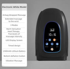 Generic Intelligence hand massager side view highlighting compact, portable design