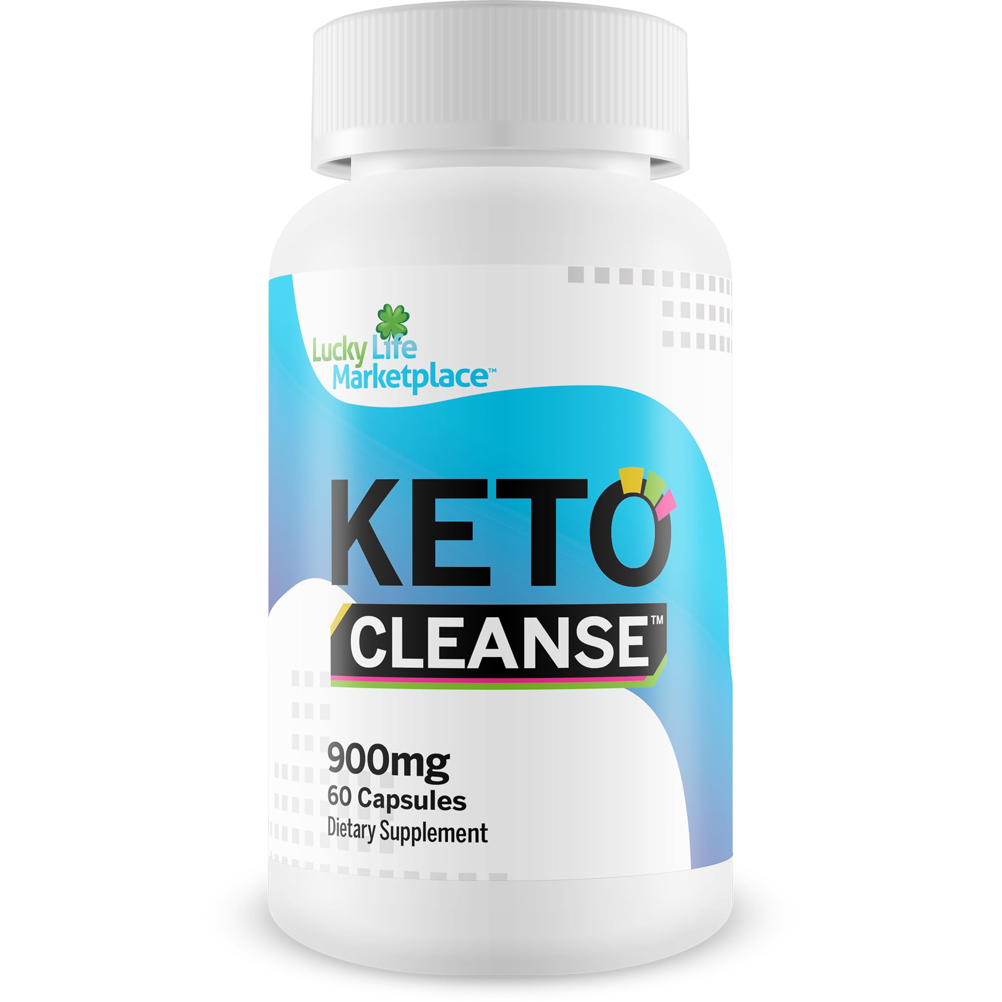 Generic Keto Cleanse bottle front shows branding for detox support.