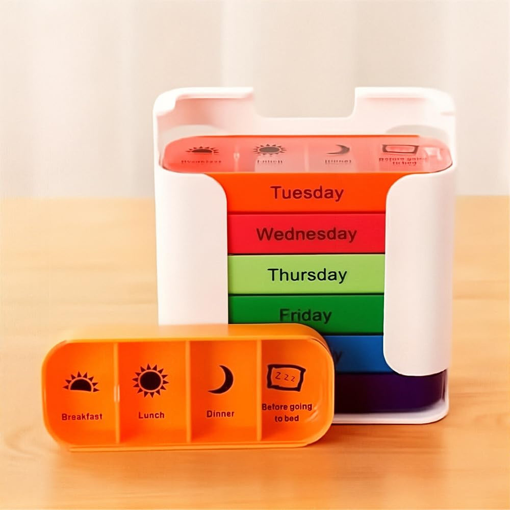 Generic lift-out trays allow bulk loading for faster weekly preparation.