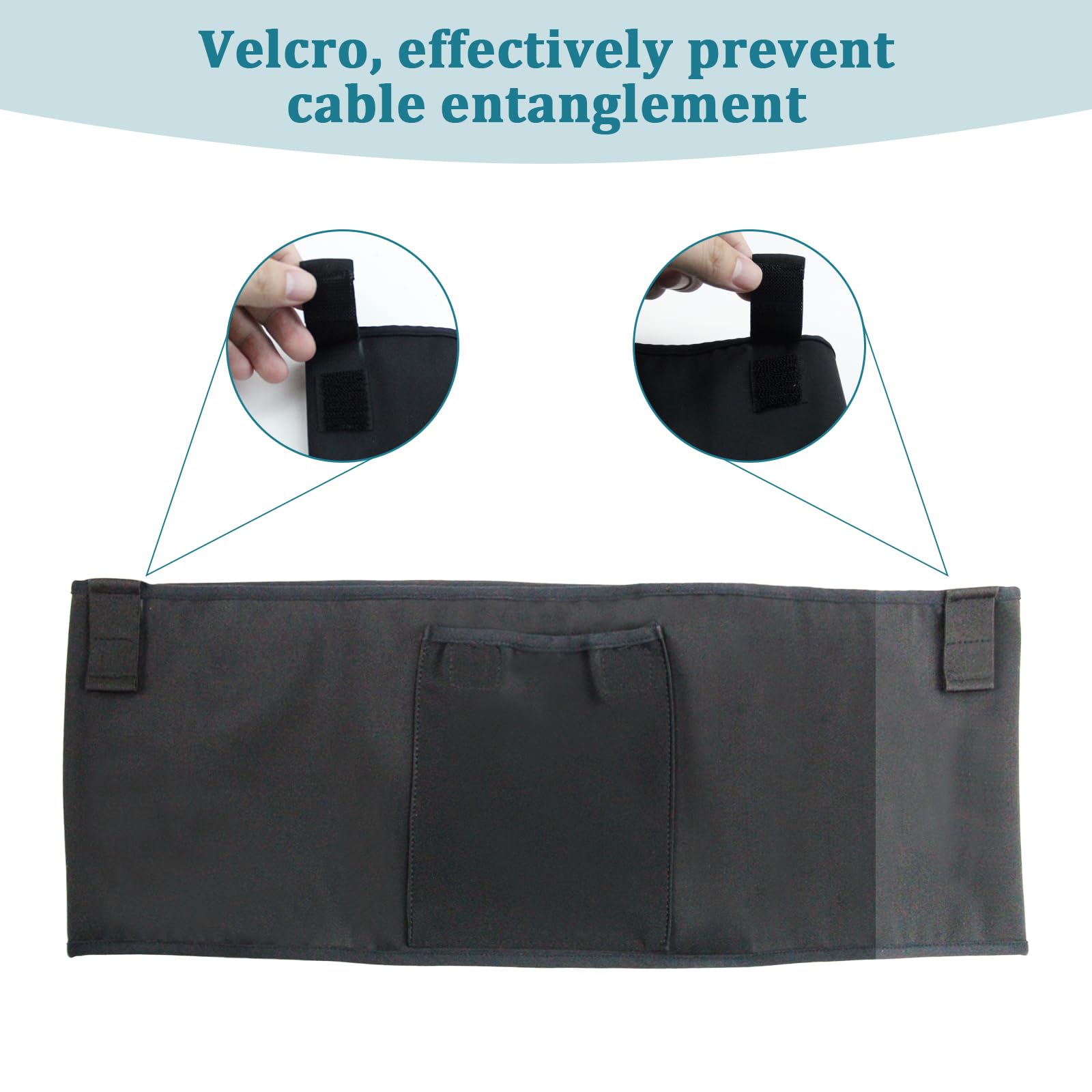Generic LVAD HeartMate Sleep Belt with Velcro keeps controller in place overnight.