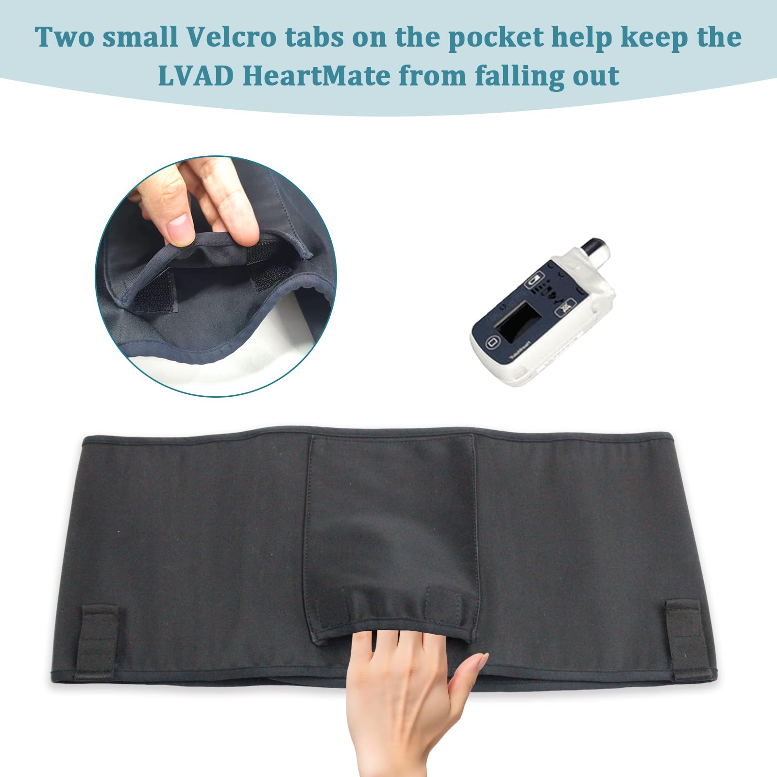 Generic LVAD HeartMate Sleep Belt soft, breathable fabric enhances comfort.