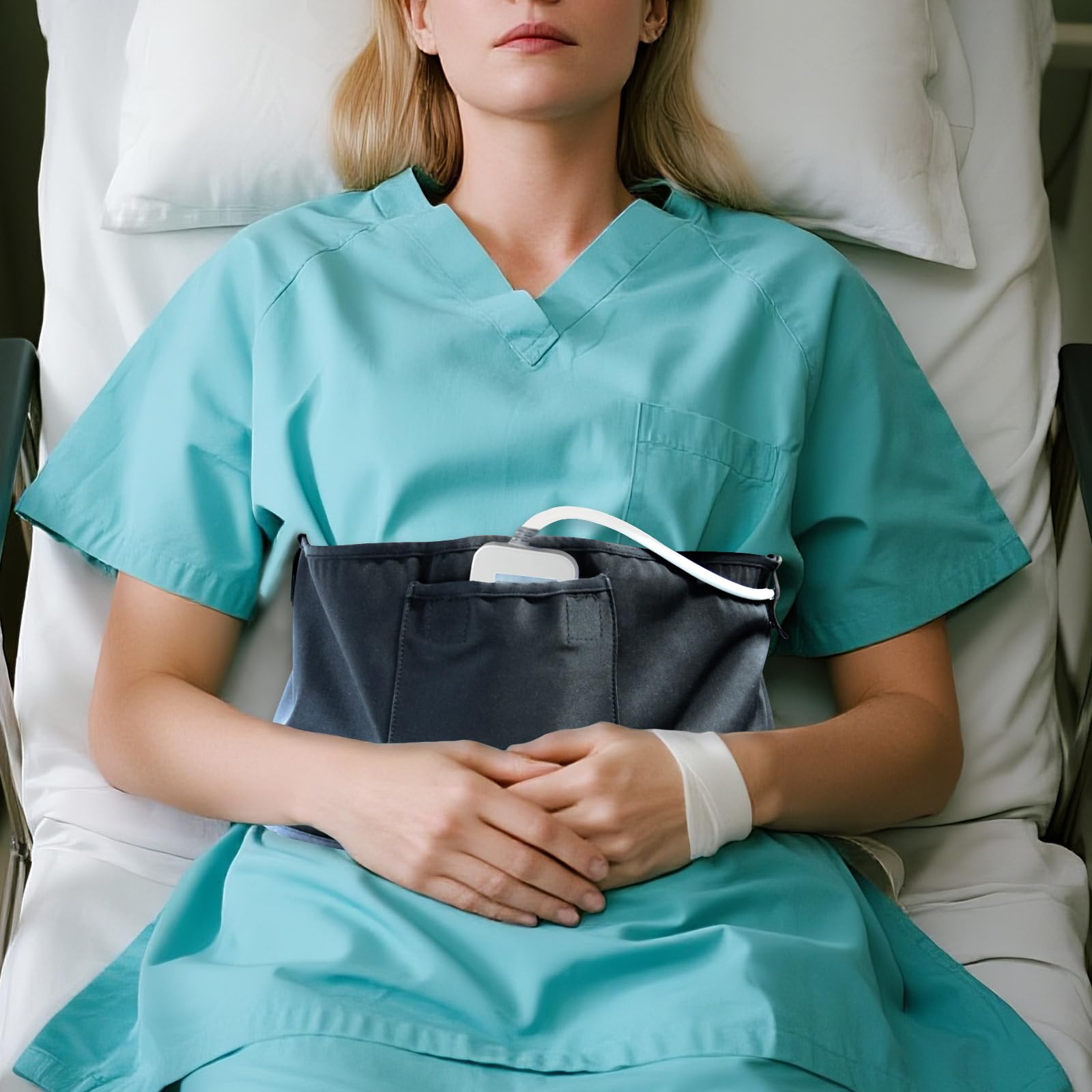 Generic LVAD HeartMate Sleep Belt reduces tangling and promotes peaceful rest.
