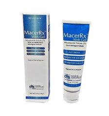 Generic Macer Web Gel applied to dry toe web space to reduce moisture.