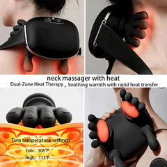 Generic Neck Massager in handheld mode for cordless on-the-go massage.