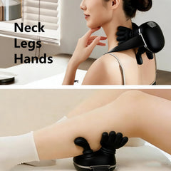 Generic neck massager strap-on or handheld wearing options.
