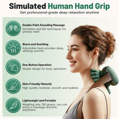 Generic neck massager with fingers delivering targeted tension relief.