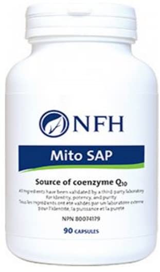 Generic Mito SAP bottle with capsules for daily nutrition.