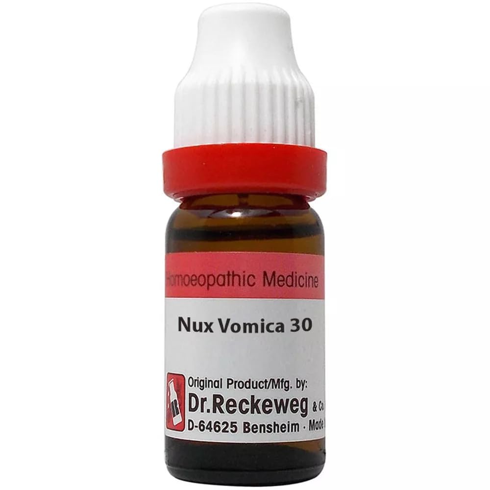 Generic Nux Vomica 30 CH bottle front, easy access for on-the-go digestive support.