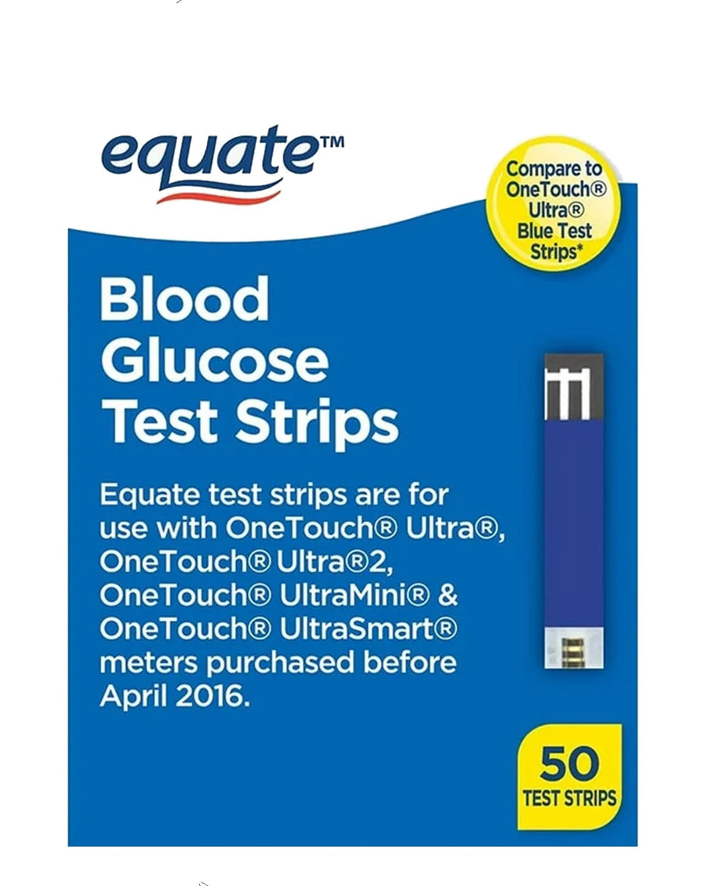 Generic strips compatible with OneTouch meters for reliable readings.